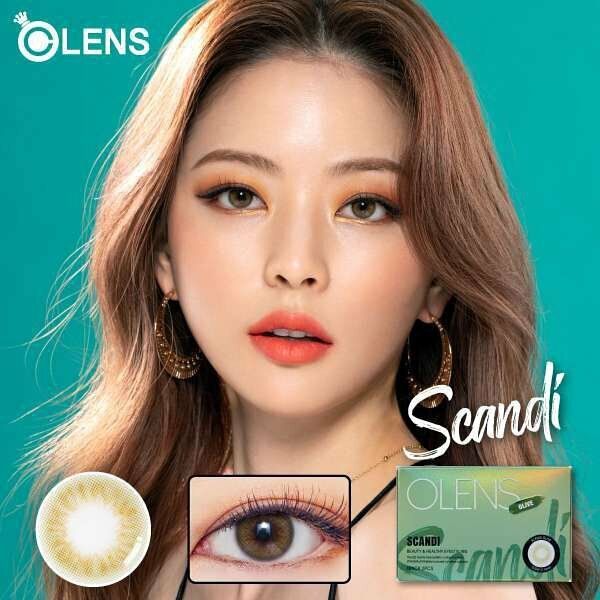 OLENS SCANDI 1 Month 月拋彩妝隱形眼鏡｜每盒2片 (Olive/ Light Gray/ Hazel / Gray / Aqua)