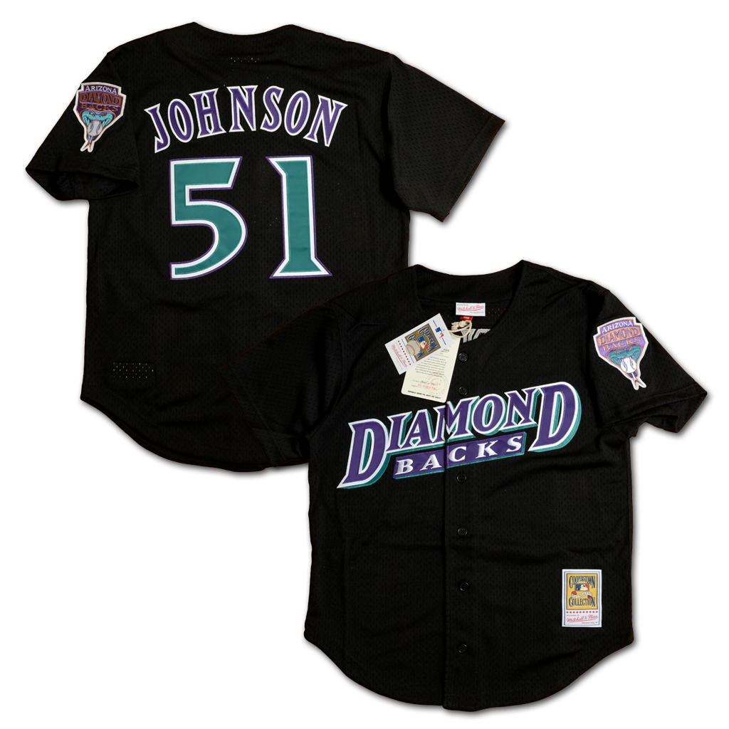 Mitchell & Ness 亞利桑那響尾蛇隊 Randy Johnson 1999 打擊練習衫 球衣