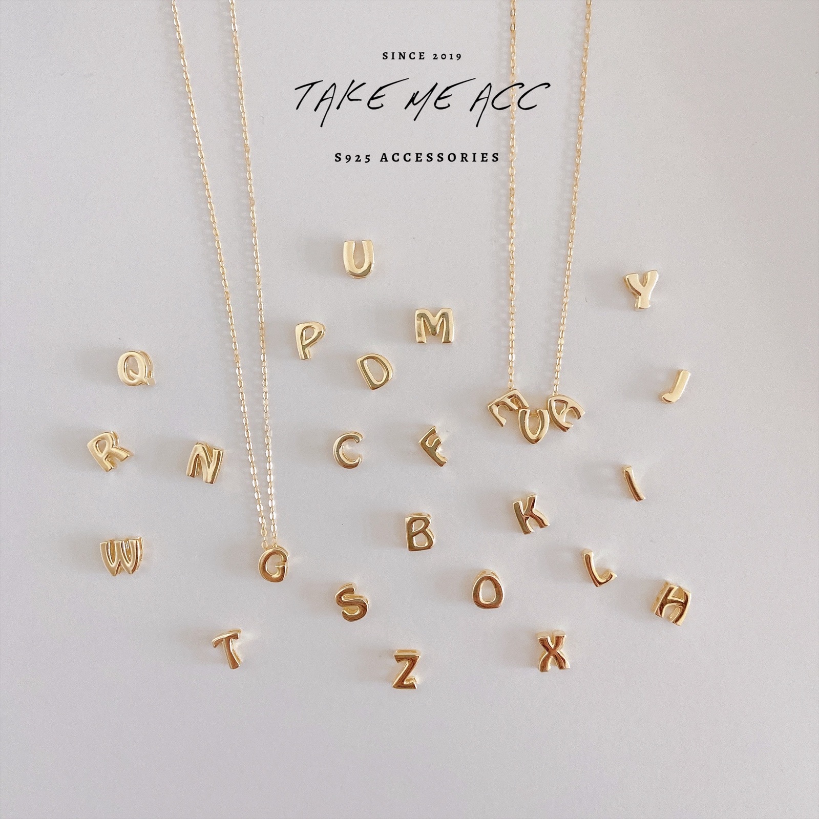 客制闆娘幫妳串字母項鍊｜純銀項鍊