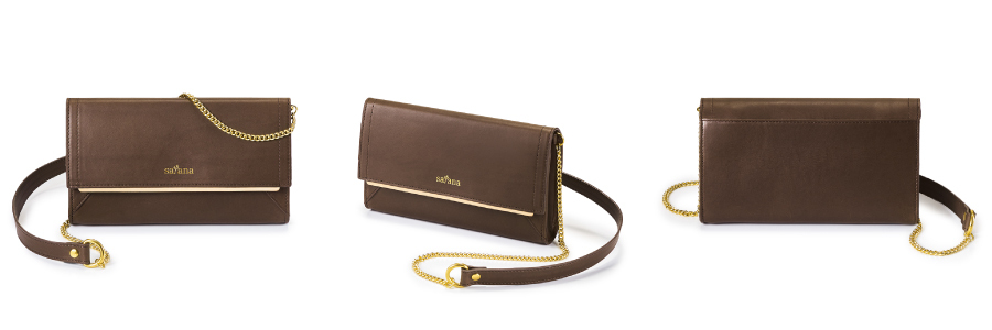 咖啡色鍊條包 真皮斜背包 皮革側背包 真皮包包 真皮品牌 男包 女包 包包 包包推薦 包包品牌 Leather 心革調皮革鍊帶包 satana SLG0550-401 防潑水 深咖啡 商品介紹