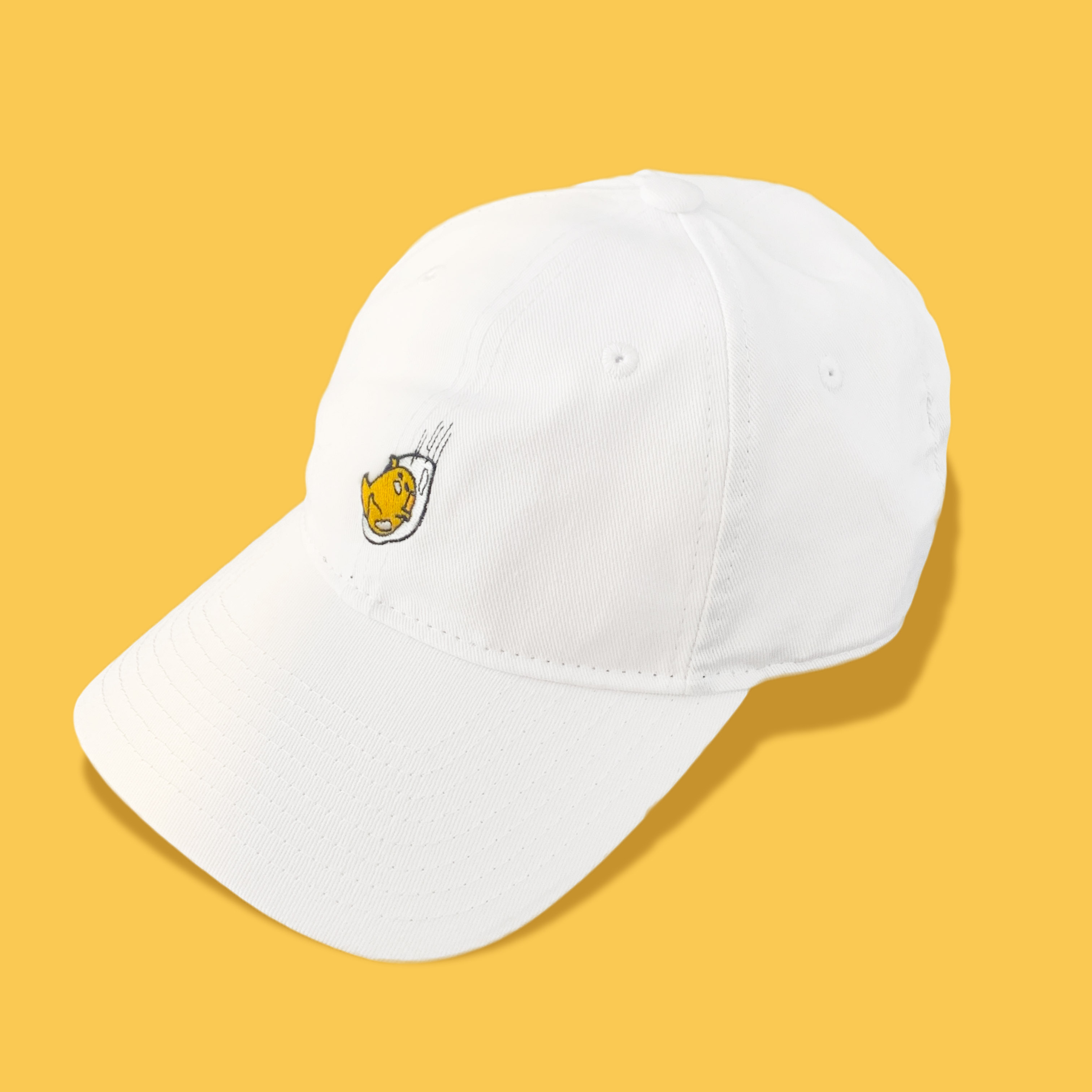 蛋黃哥-帽子-墜落款-白