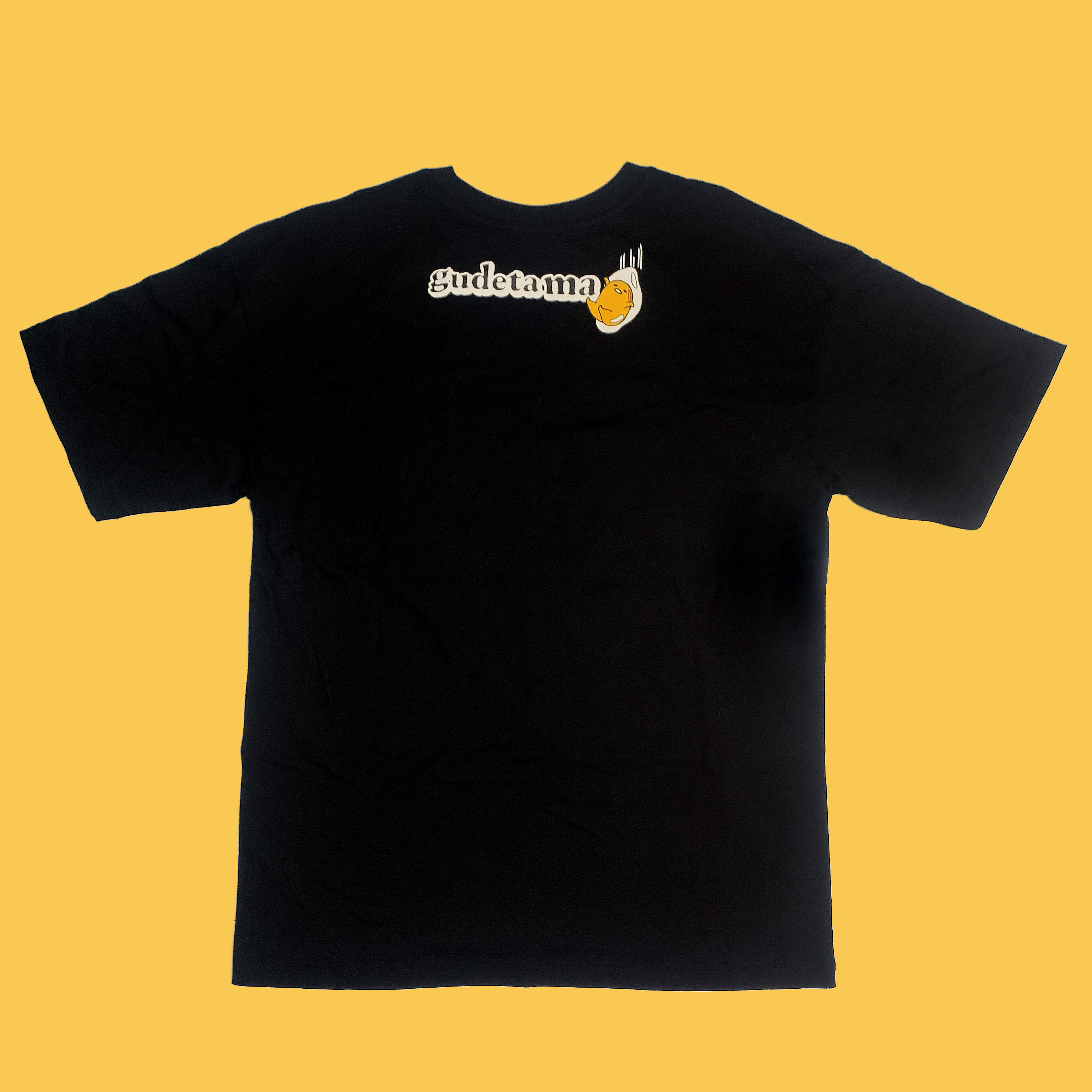 蛋黃哥-短袖T-shirt-墜落款-黑