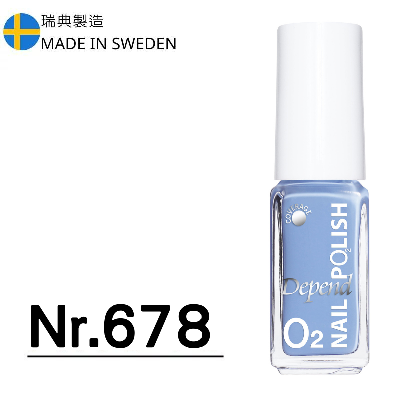 O2 甲油 678 藍莓馬卡龍灰藍色 (不透明)