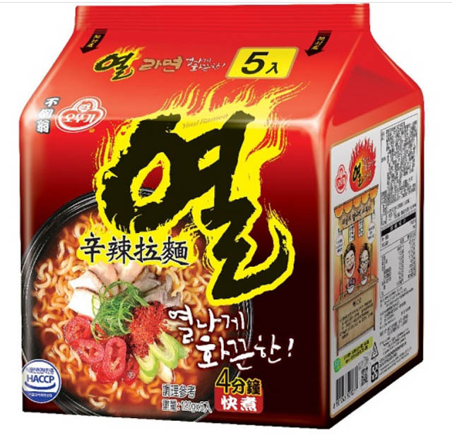 【韓國不倒翁】辛辣拉麵 (5入/袋)