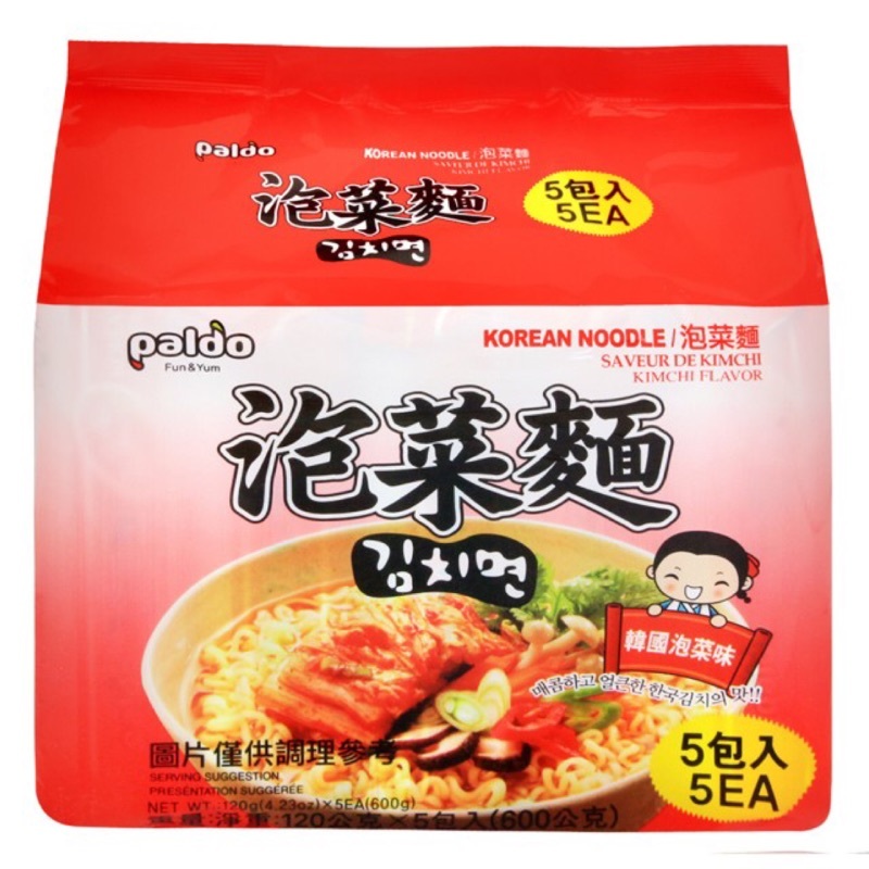 【韓國不倒翁】泡菜麵 (5入/袋)