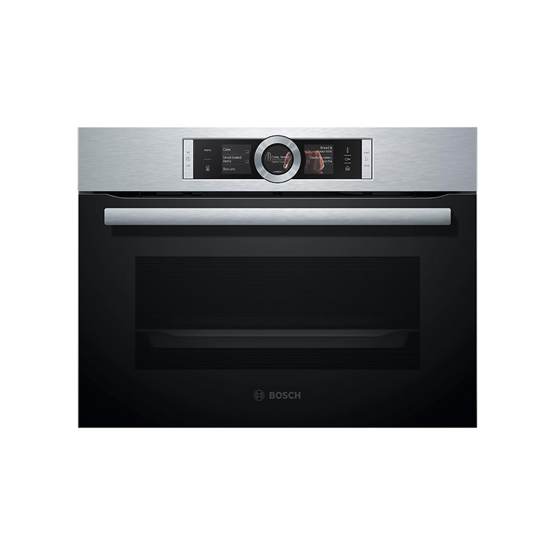 【贈基本安裝】BOSCH 8系列  47公升 精巧型嵌入式蒸烤爐 經典銀 CSG656BS2