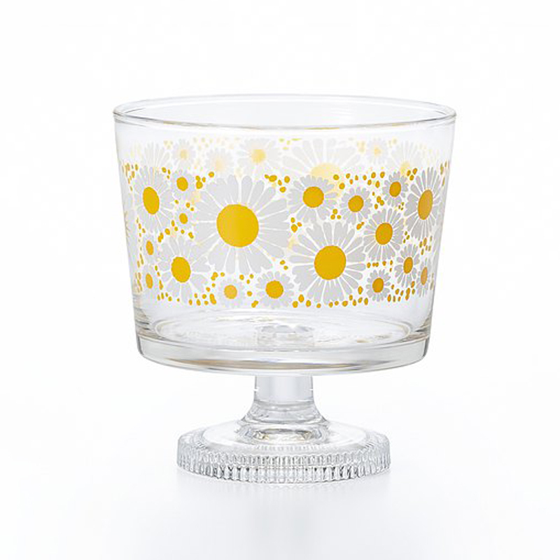 ADERIA 昭和復古 高腳甜點杯-白菊