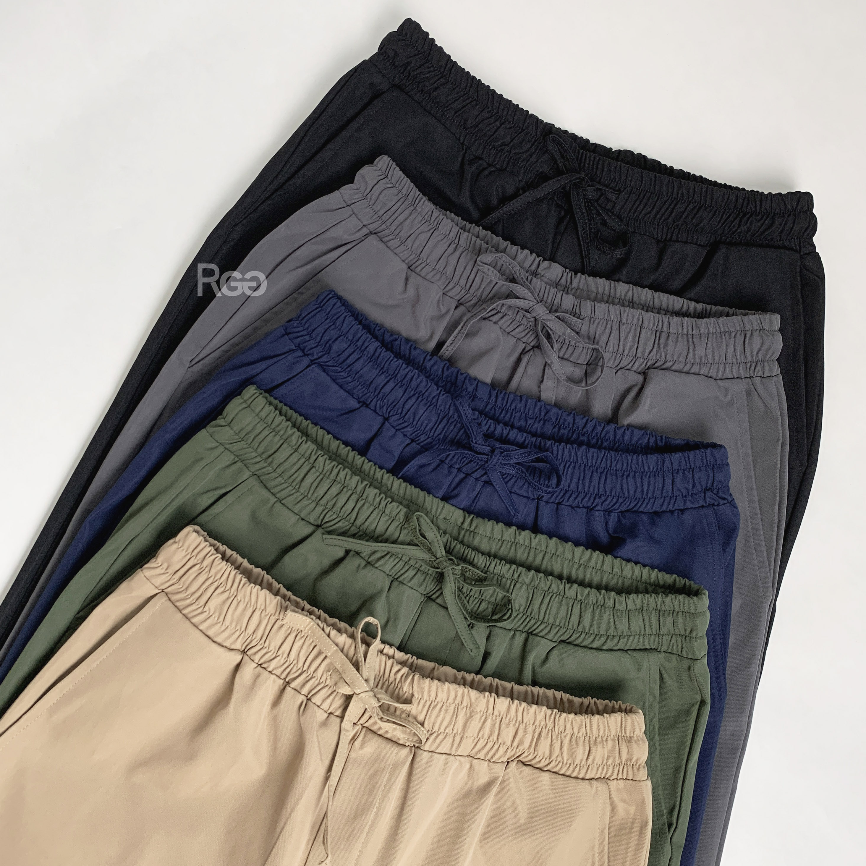 #0937 寬鬆工裝素面長褲