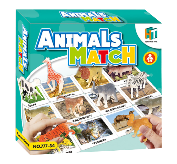 現貨區 動物配對卡片遊戲  777-34