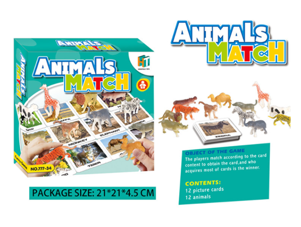現貨區 動物配對卡片遊戲  777-34