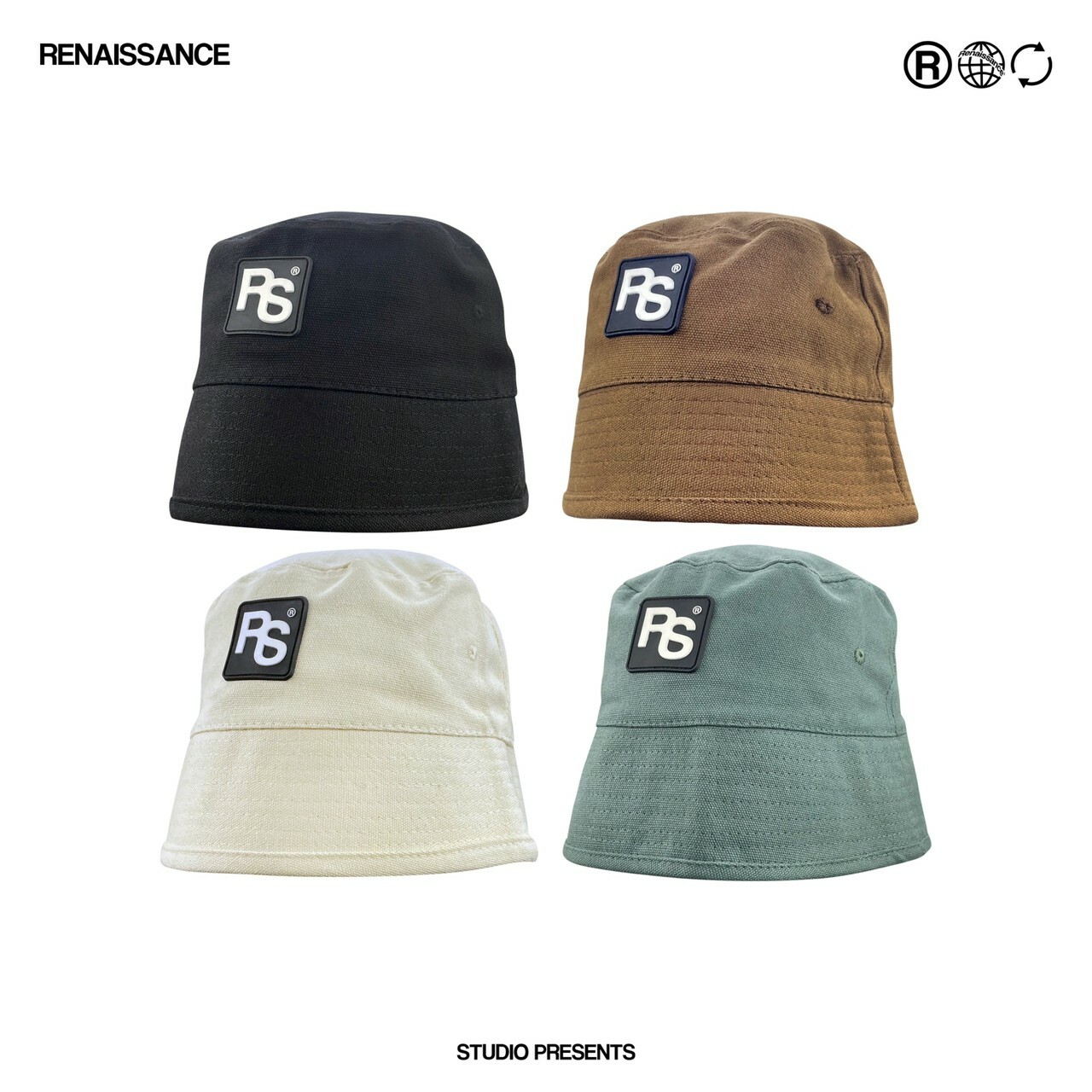 RENAISSANCE 新款 RS膠標 鐘型漁夫帽 拍照神器