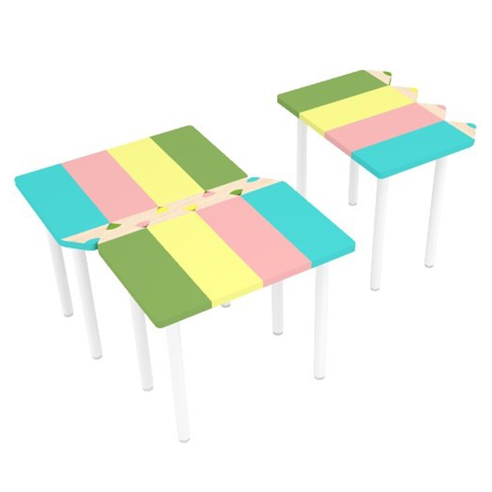 Coloured Pencil Table