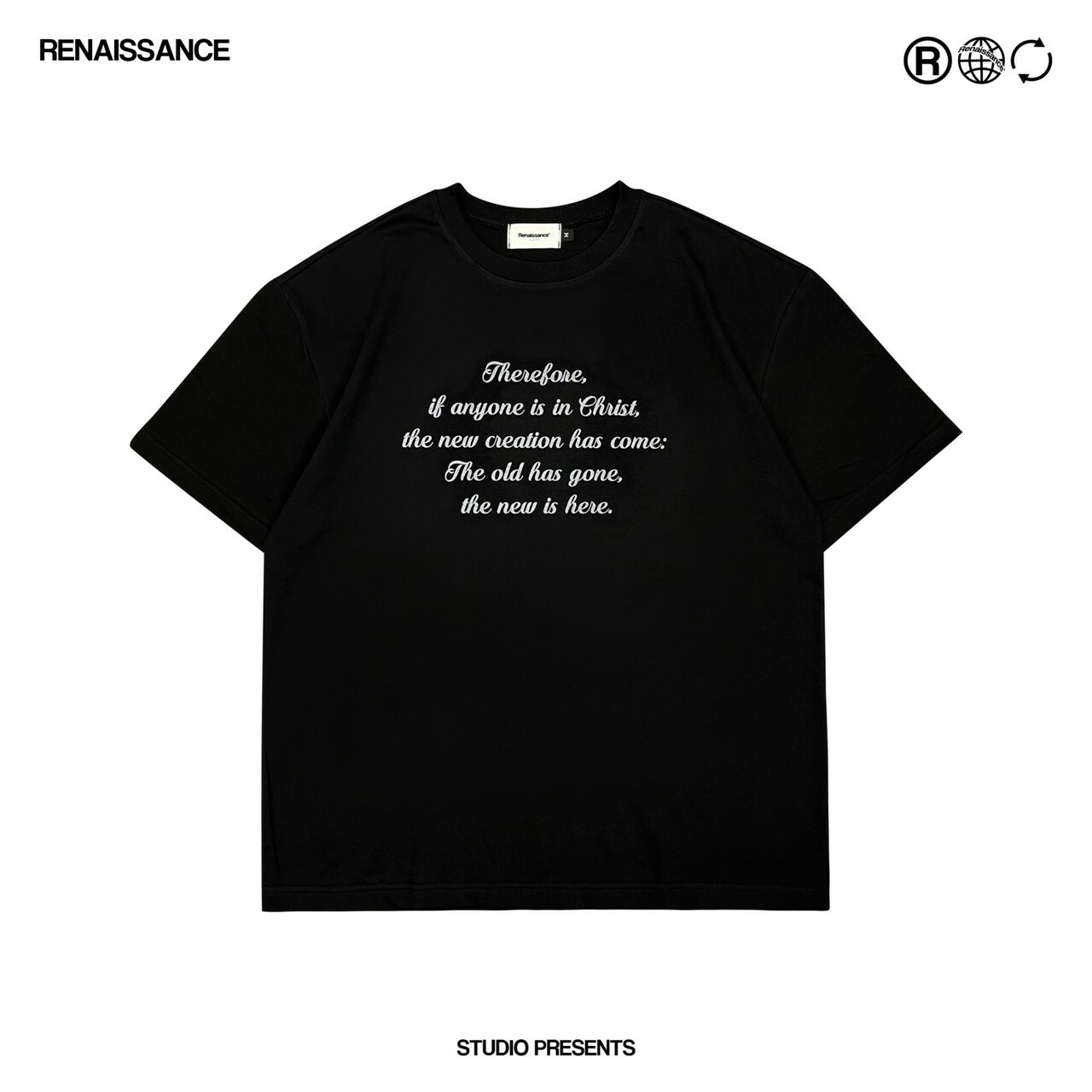 RENAISSANCE 耶穌 斑駁木紋大R Logo 短袖 T “ JESUS & R WOOD TEE “