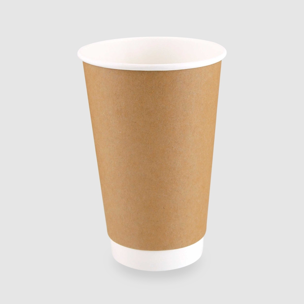 公版雙層中空杯 16oz 牛皮