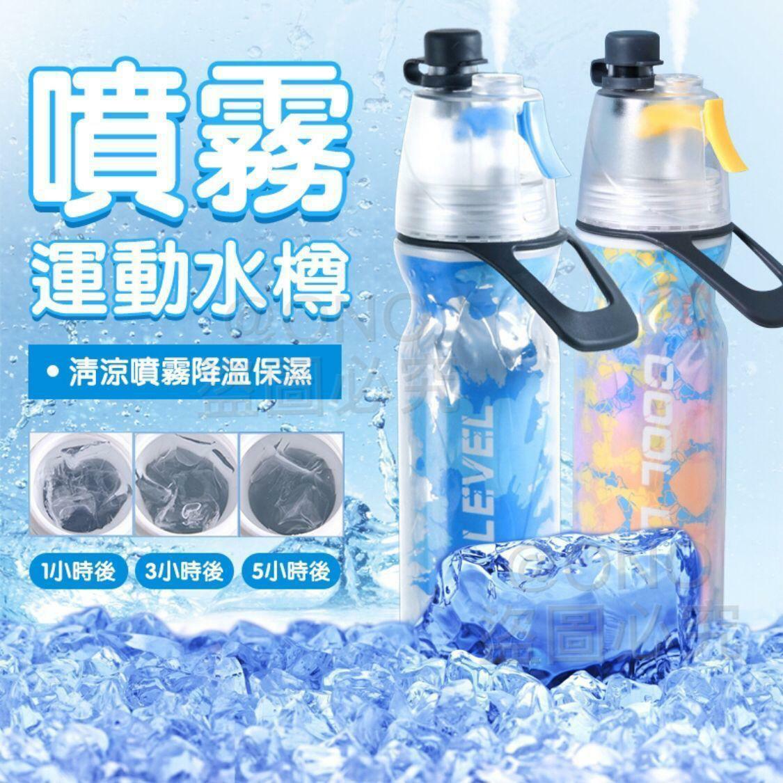 一樽兩用保冷噴霧運動水樽(500ml)