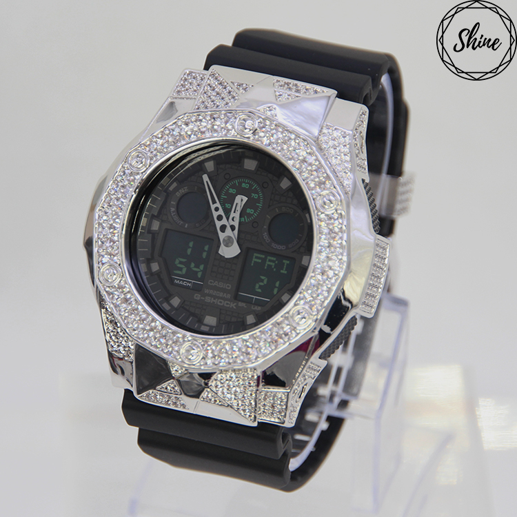 銀色 改裝手錶 GA-100MB-1A - 尋星