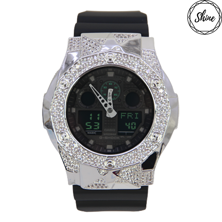 銀色 改裝手錶 GA-100MB-1A - 尋星