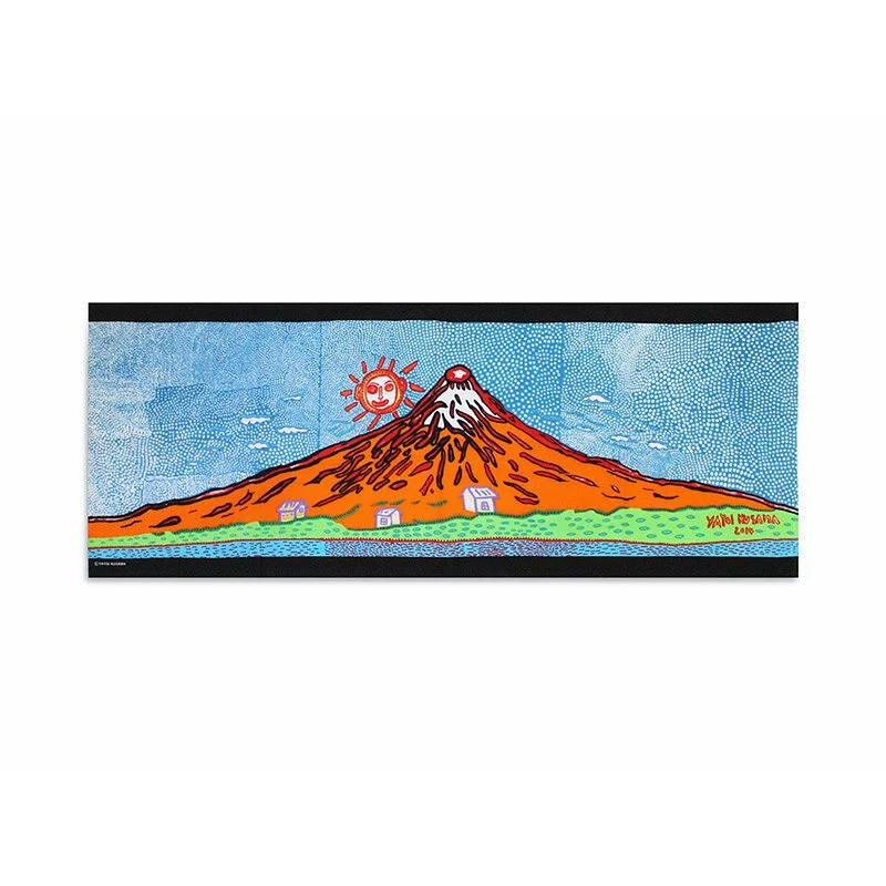 Yayoi Kusama Tenugui Hand Towel (Yellow Trees/ Mt. Fuji / Love Forever)