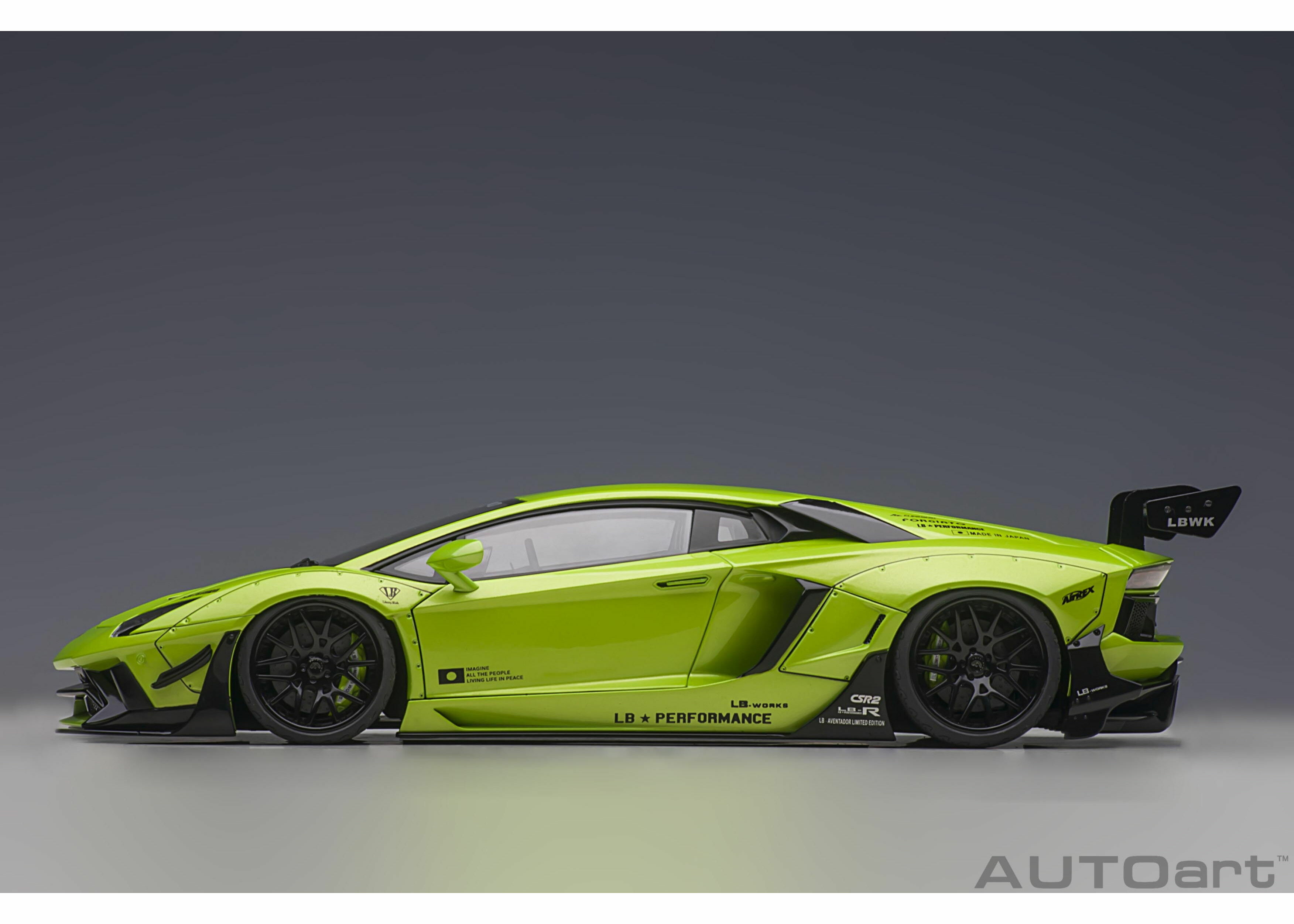 1/18 AUTOART Liberty Walk LB-Works Lamborghini Aventador Limited Edition (Pearl Green) (79243)