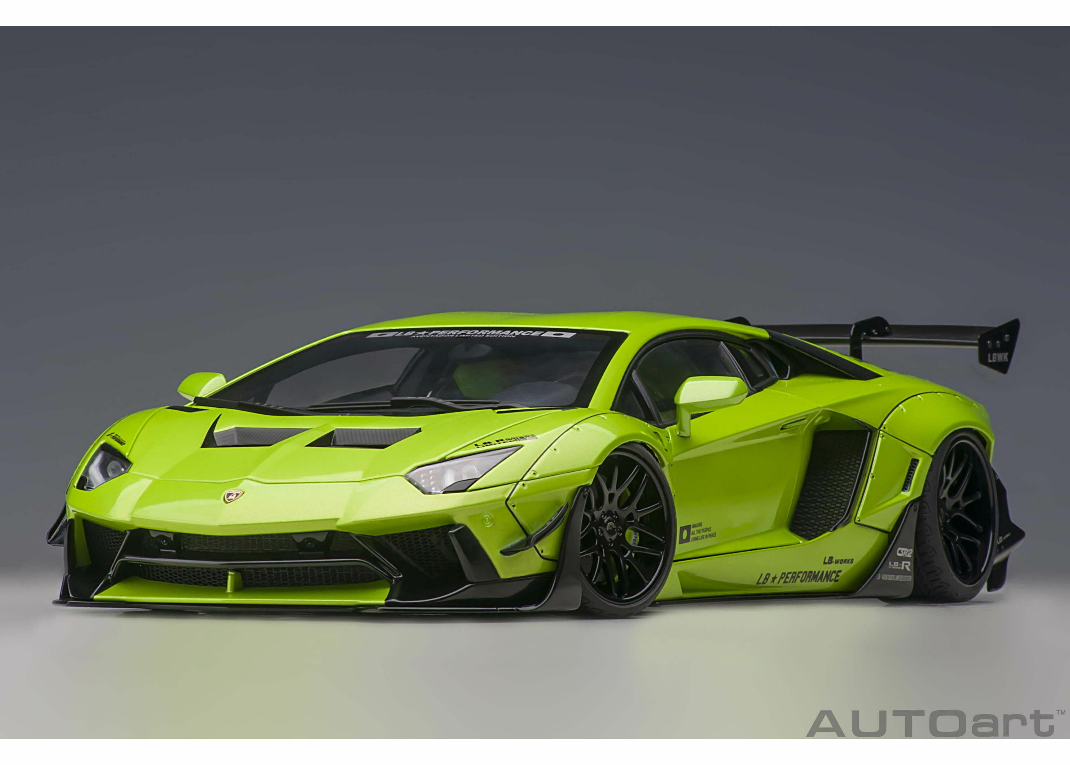 1/18 AUTOART Liberty Walk LB-Works Lamborghini Aventador Limited Edition (Pearl Green) (79243)