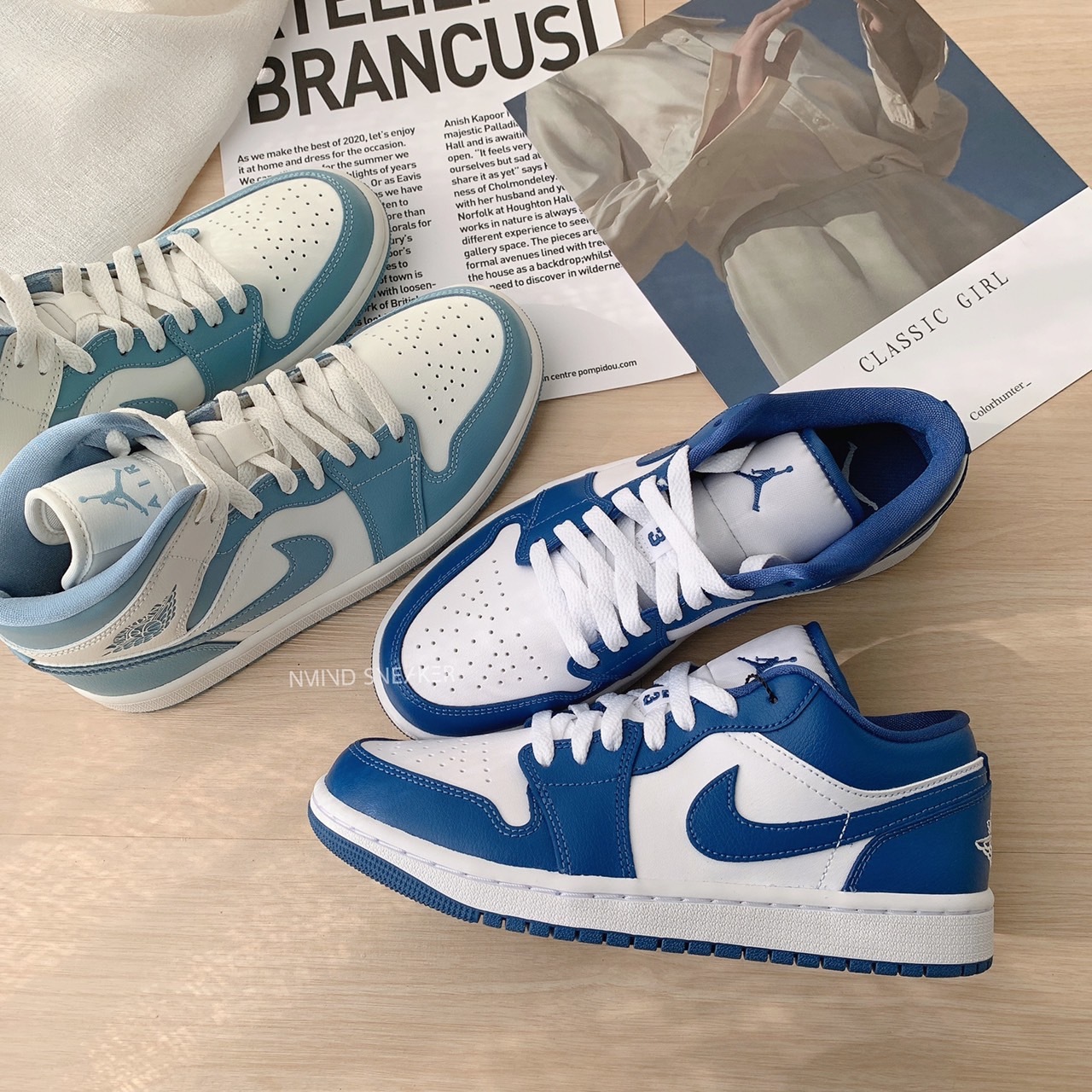 25cm【新品】Air Jordan 1 Low Marina Blue 靴 スニーカー 靴