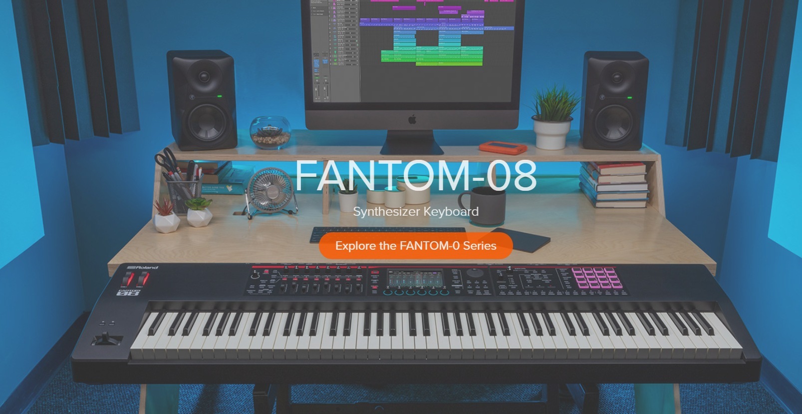 ROLAND FANTOM-08/FANTOM-06 旗艦級 Synthesizer Keyboard 88/61鍵 合成器鍵盤 (附贈琴袋、DP-10 延音踏板)