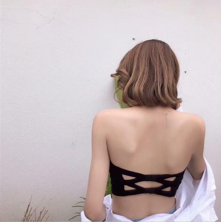 冰絲背釦平口內衣(黑/白/膚)