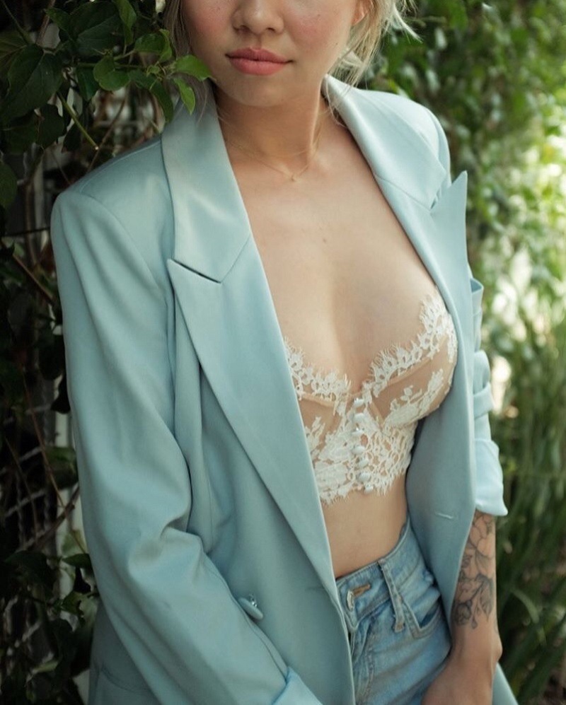 睫毛蕾絲 法式鋼圈內衣(黑/白)