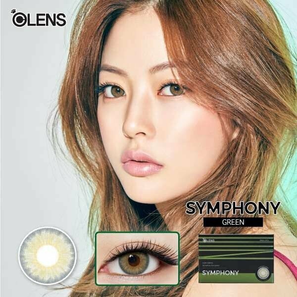 O-LENS SYMPHONY 三色花 月拋彩妝隱形眼鏡｜每盒2片(Hazel / Gray / Green )