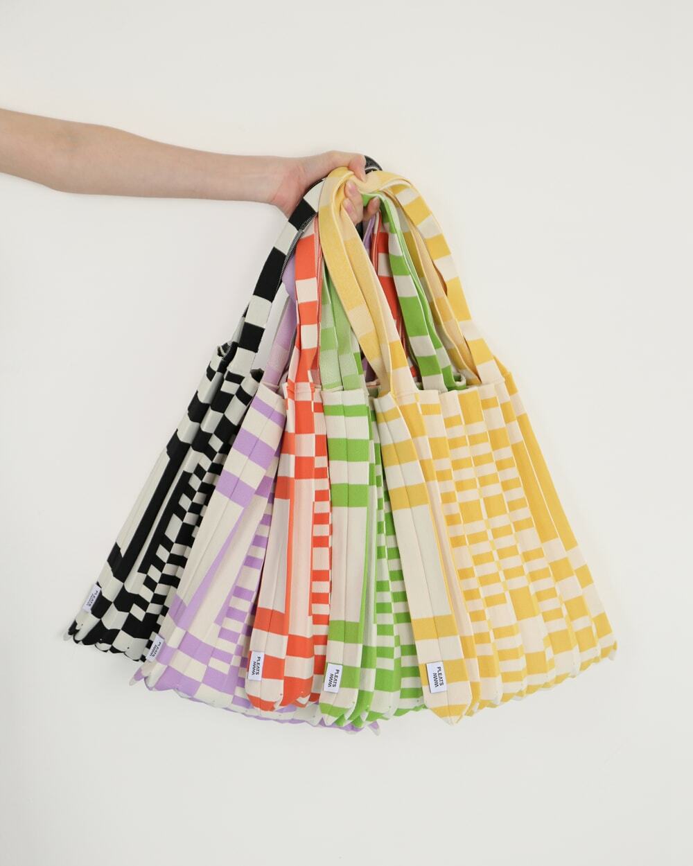 PLEATSMAMA Shoulder Bag GRID