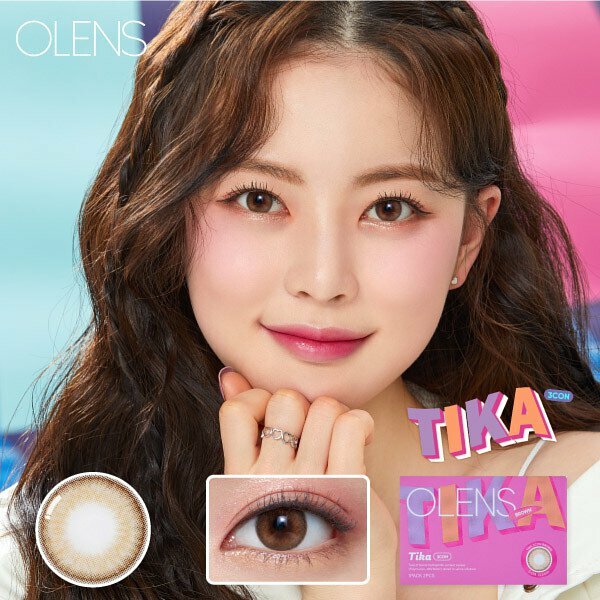 O-LENS TIKA 3CON 月拋彩妝隱形眼鏡｜每盒2片 (Brown/ Gray)
