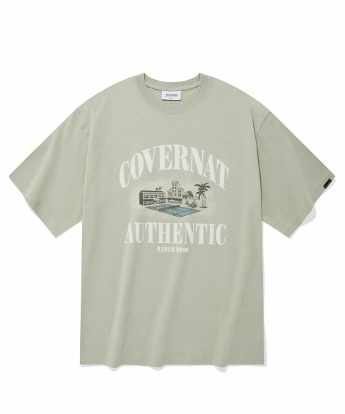 COVERNAT 運動場 T恤 短袖 薄荷綠