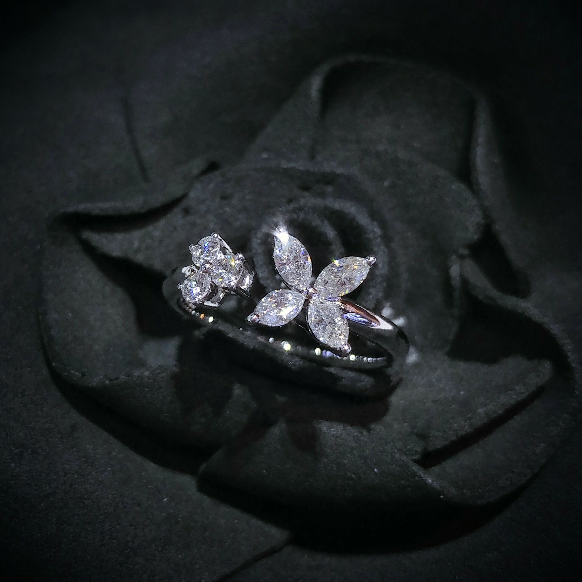 18K White Gold 0.58ct Diamond Ring