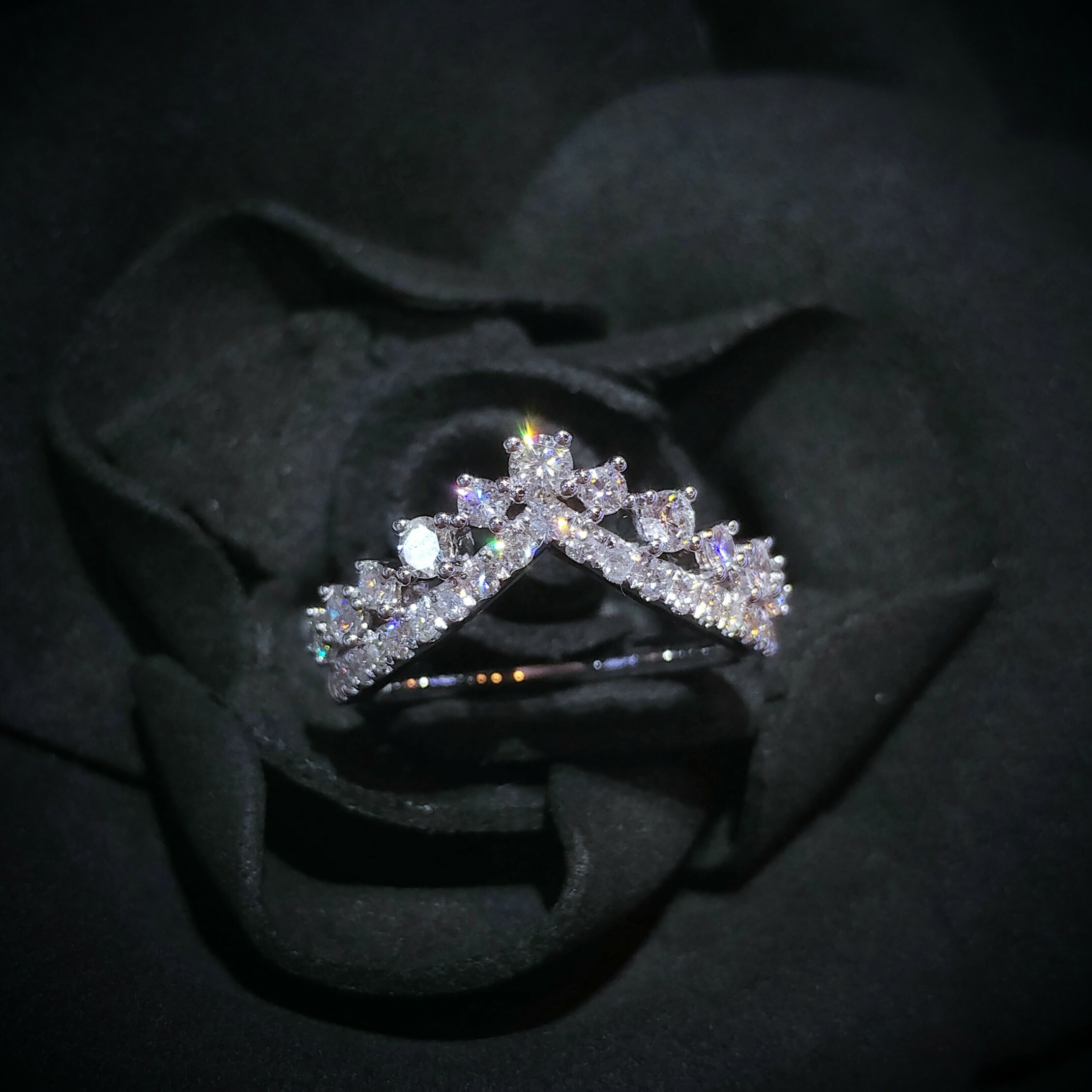 18K White Gold 0.68ct Diamond Ring