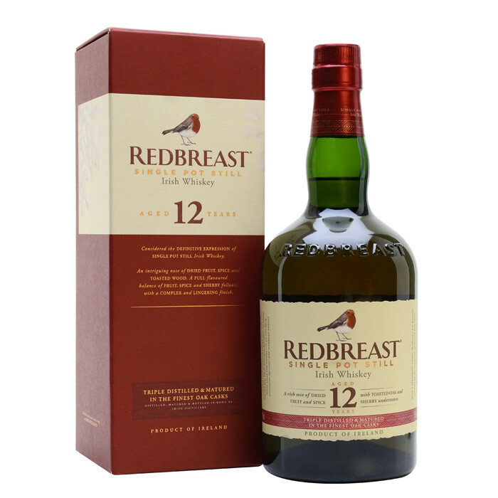 知更鳥12年愛爾蘭威士忌 Redbreast 12 Years Single Pot Still Irish Whiskey