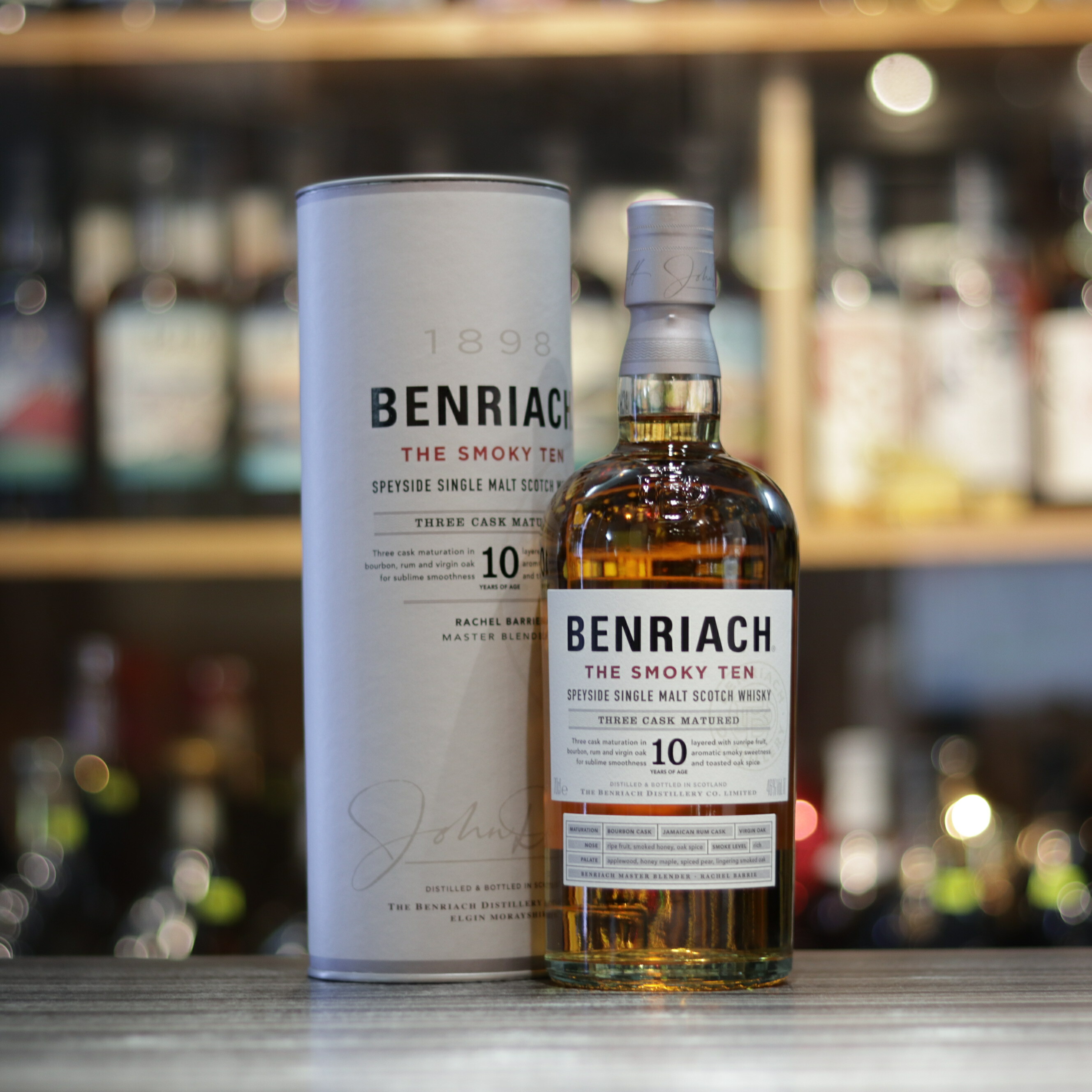 BenRiach 10 Year Old The Smoky Ten - 70cl/46%
