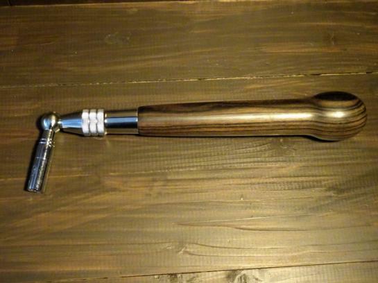 日本進口 渡邊商店 #1E 鋼琴調音扳手 調音錘 固定式 黒檀木球柄