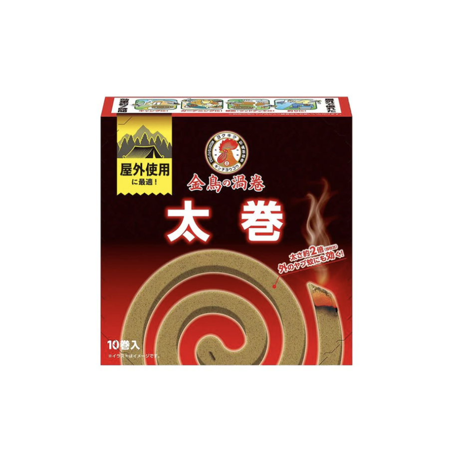 日本製金鳥の渦巻特強天然蚊香 (盒裝 10卷)