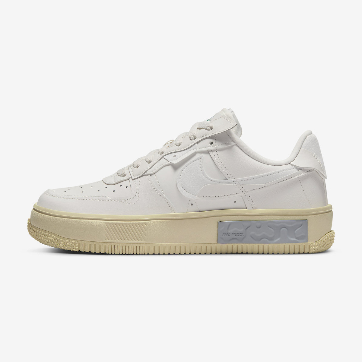 -(E1b)-W AIR FORCE 1 FONTANKA 拼接 奶油厚底 刺繡三勾-DH1290 002