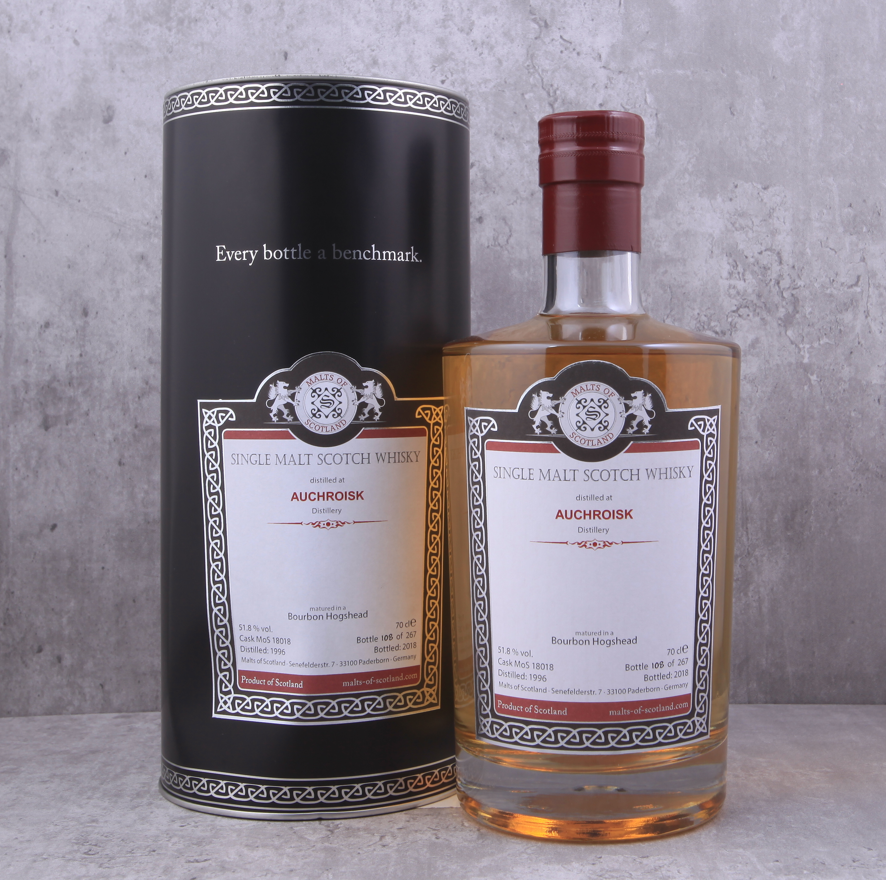 Auchroisk 1996-2018 Cask#18018 Malts of Scotland Whisky