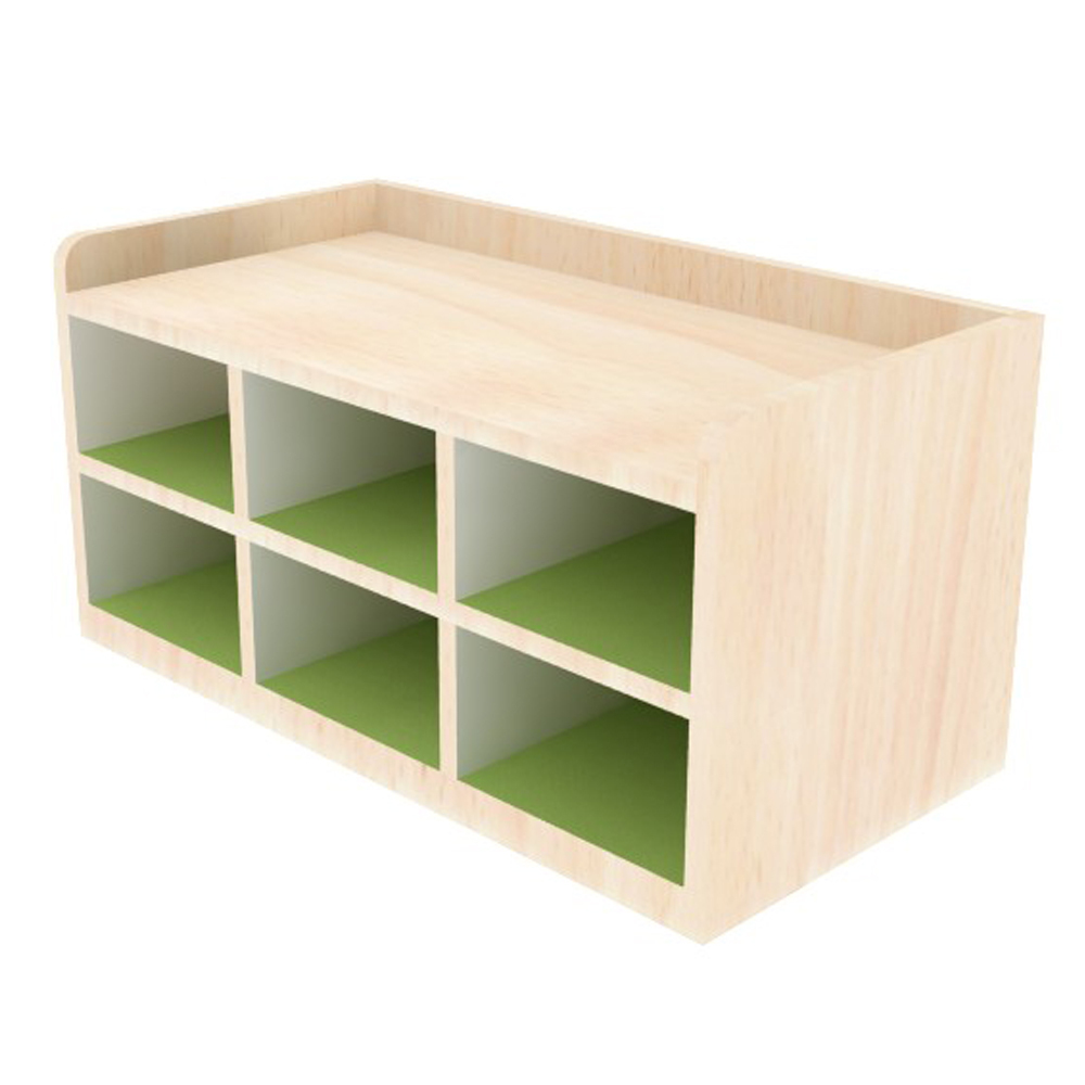 Low Shelf 6 Compartment, Classic