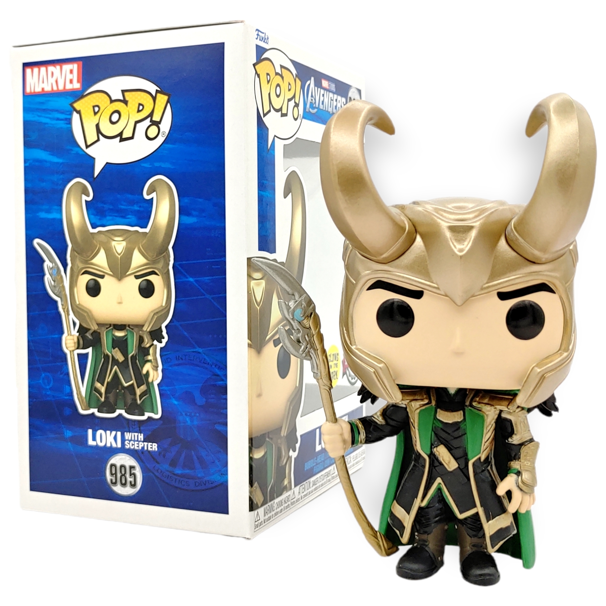 FUNKO POP<復仇者聯盟>洛基_權杖(夜光版)-NO.985