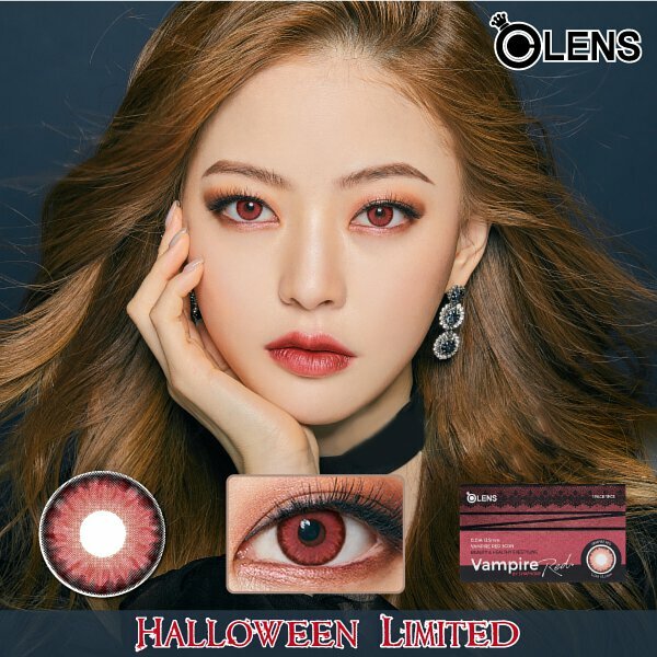 [預訂] O-LENS VAMPIRE Red 月拋彩妝隱形眼鏡｜每盒1片