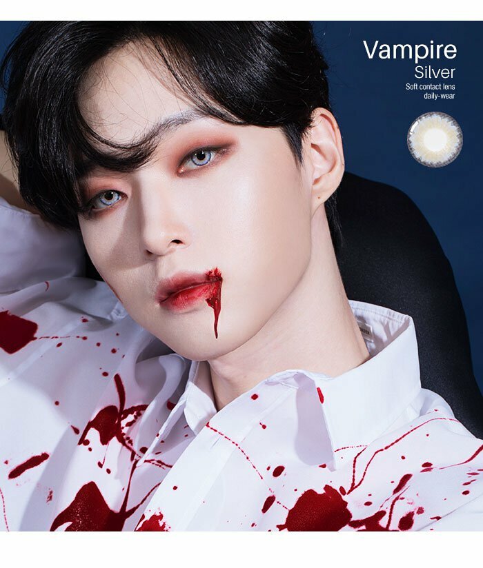 OLENS VAMPIRE Silver 月拋彩妝隱形眼鏡｜每盒1片