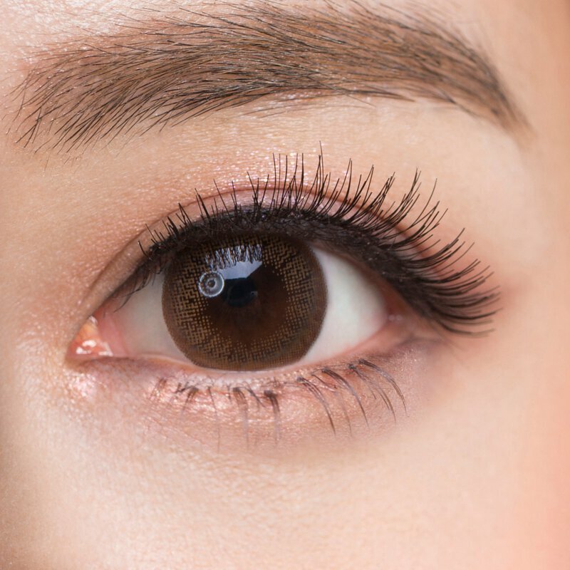 O-LENS WINKY STAR 月拋彩妝隱形眼鏡｜每盒2片 (Brown / Gray)