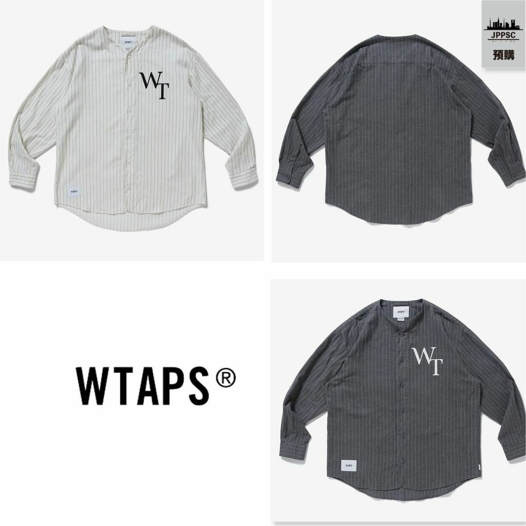 2022SS WTAPS LEAGUE LS COTTON FLANNEL STRIP 棒球衫現貨