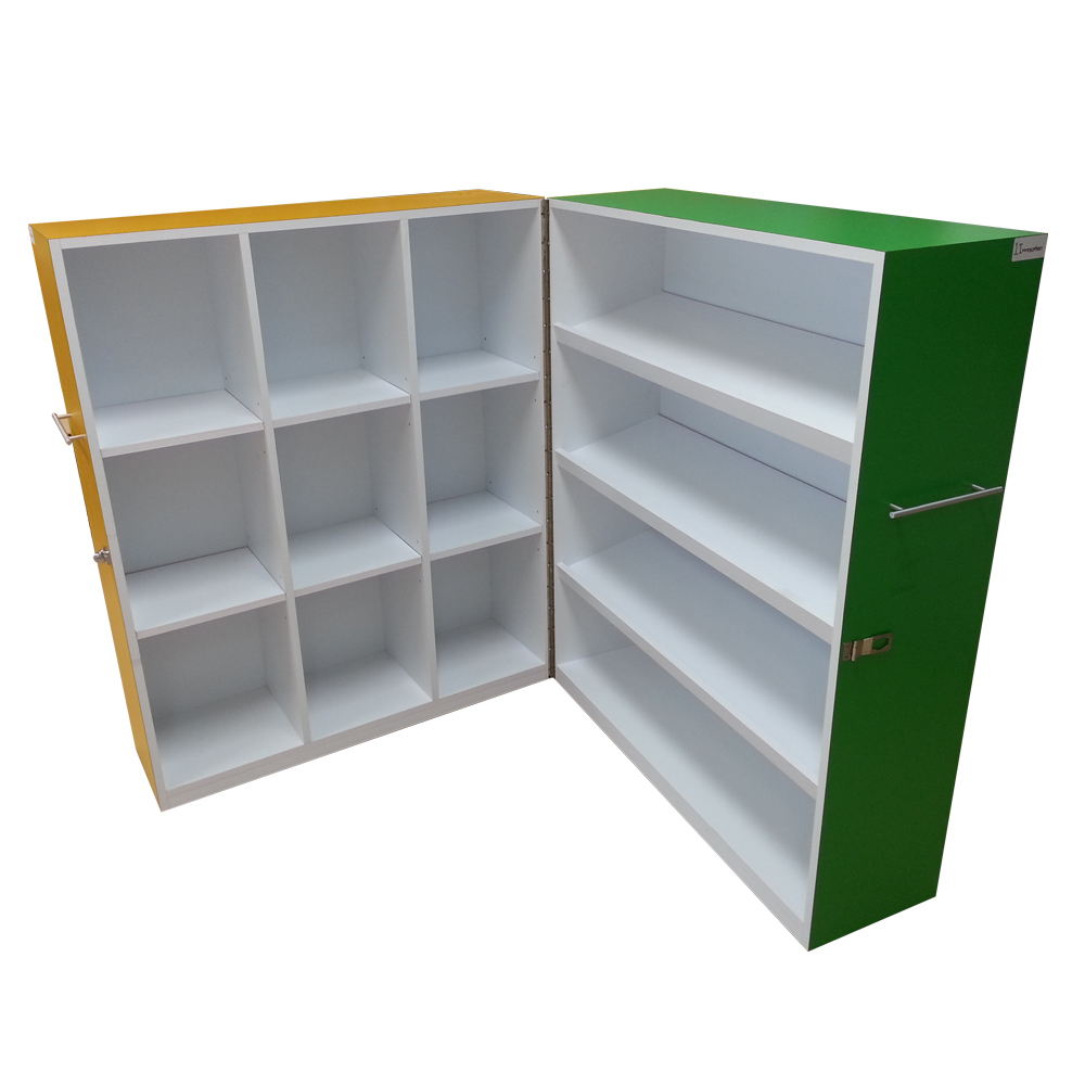 Foldable Cubby with Display Corner