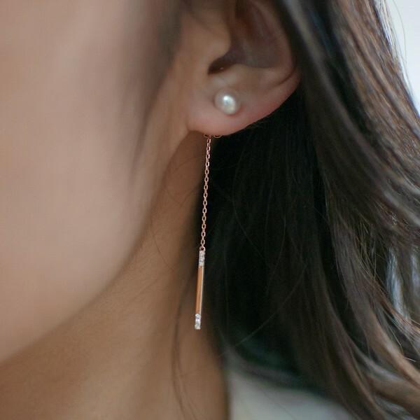 18K Matching Diamond Earring Nuts