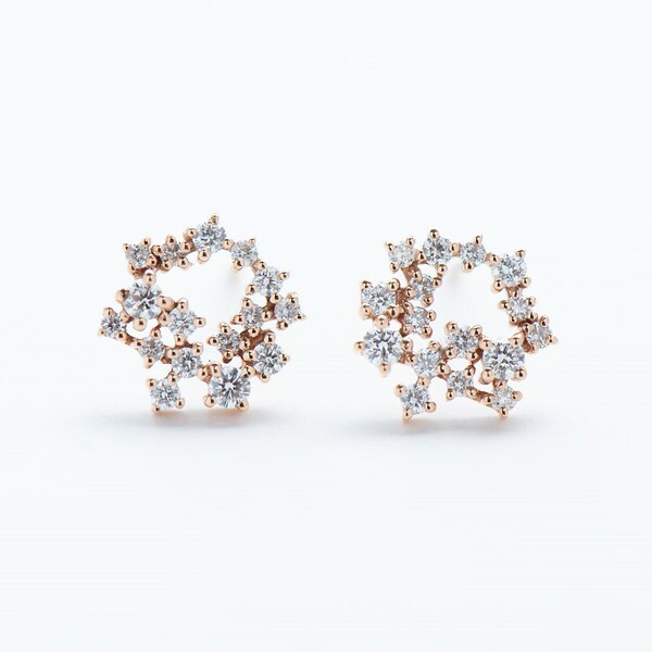 18K  Irlanda Diamond Earring