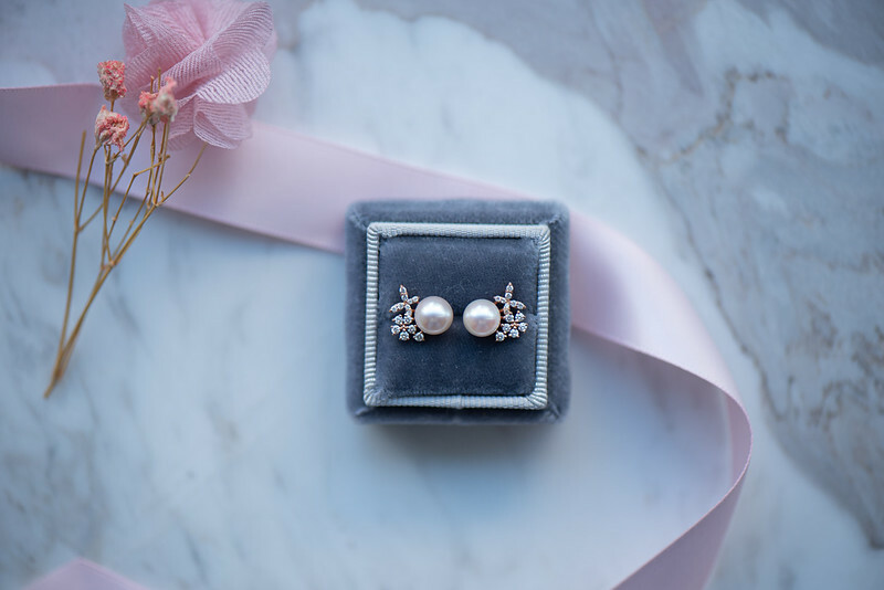18K Primavera Akoya Pearl Diamond Earring